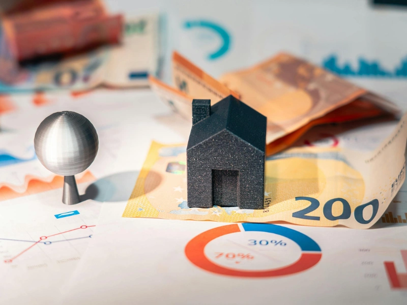 Image representing luxury real estate advertising marketing strategy.