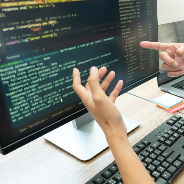 Image showing a Website Developer working.